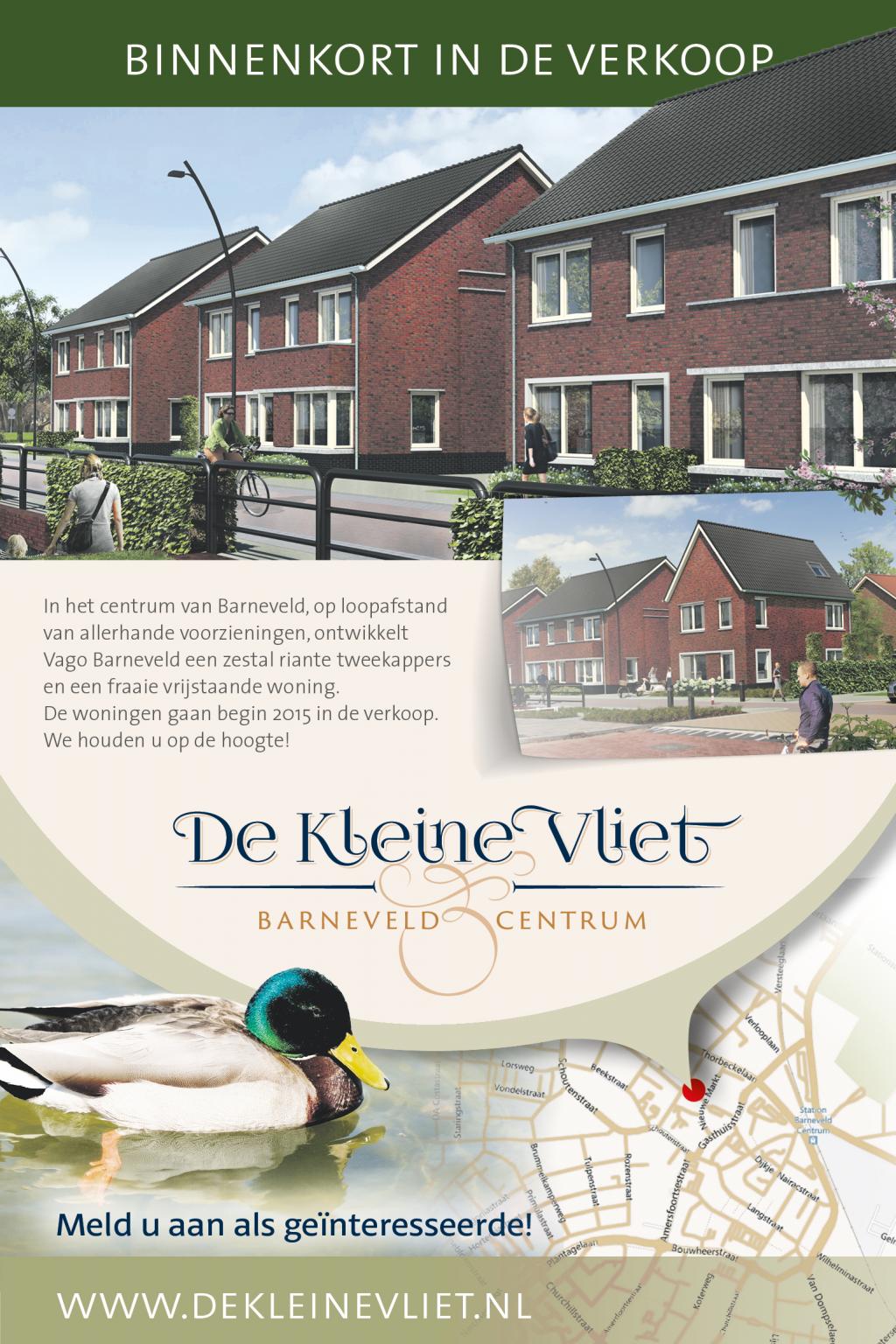 Nieuwbouw twee-onder-een-kapwoningen De Kleine Vliet