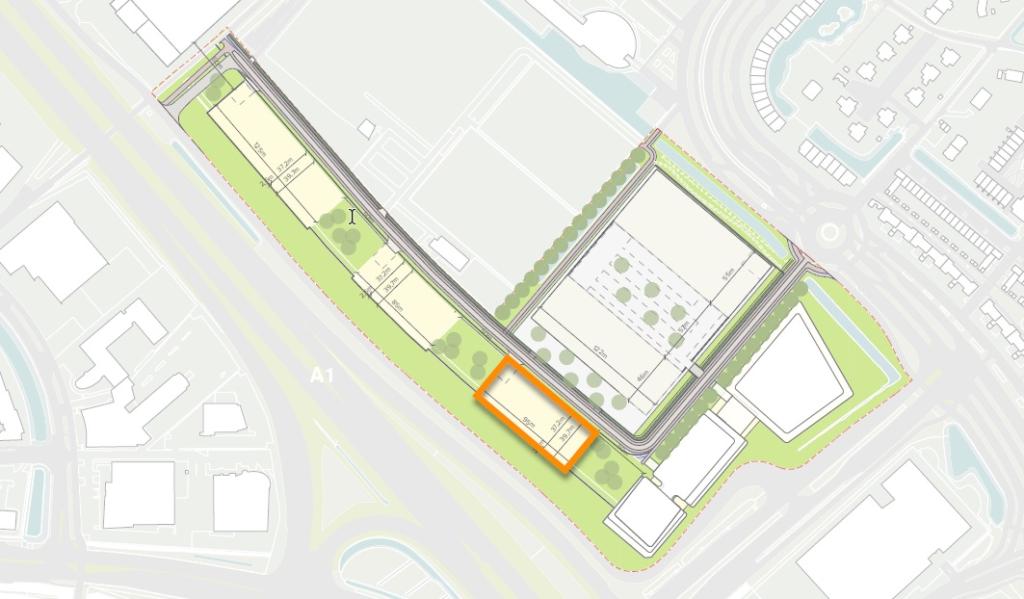 Gebouw Geluidswal - langs A1 - Amersfoort