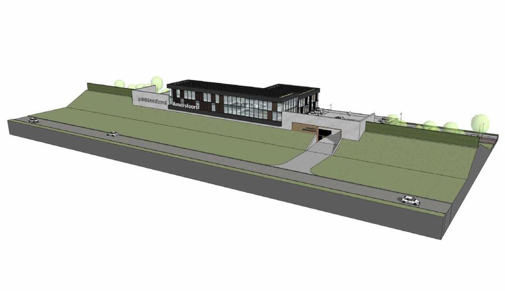 Gebouw Geluidswal - langs A1 - Amersfoort