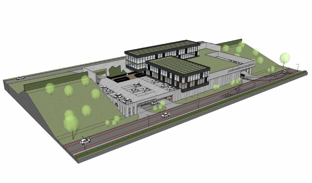 Gebouw Geluidswal - langs A1 - Amersfoort