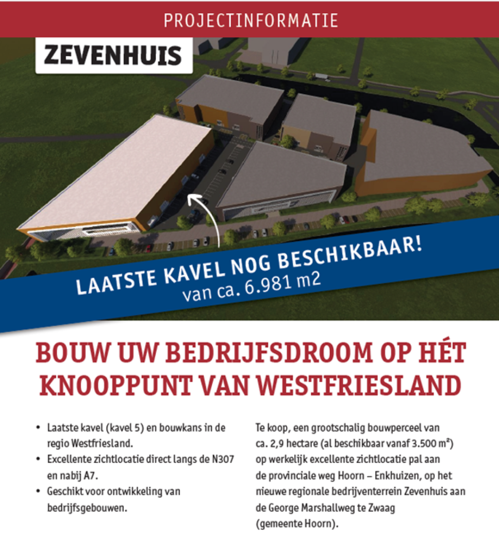 Bedrijventerrein Zevenhuis te Hoorn